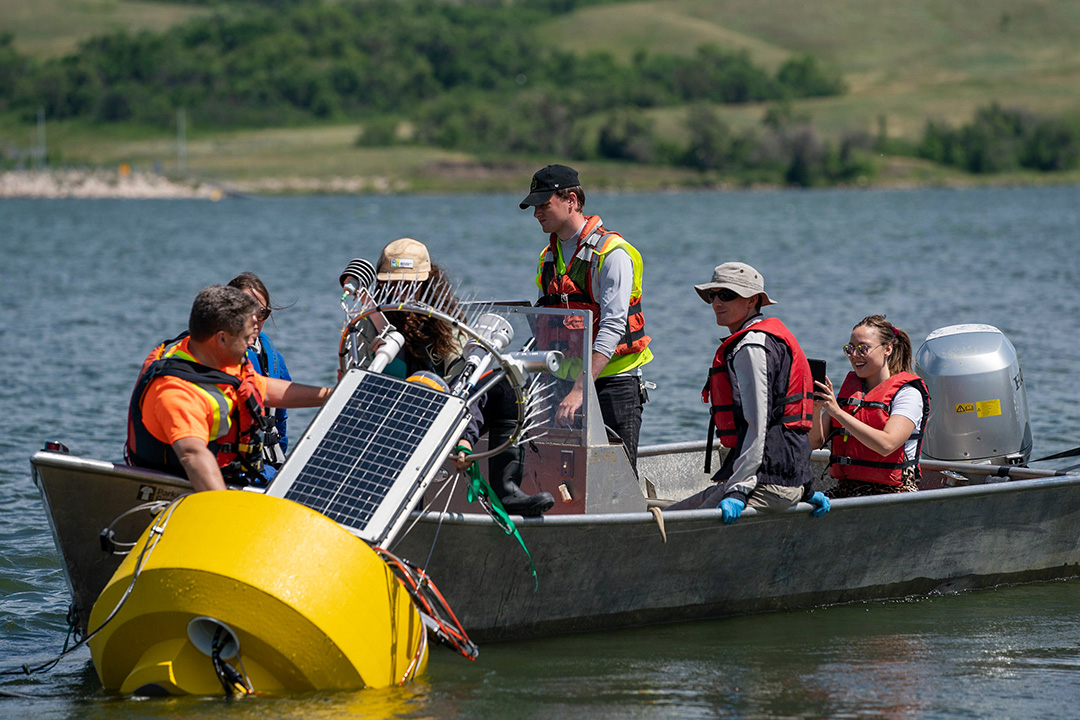 Super buoy being deployed
