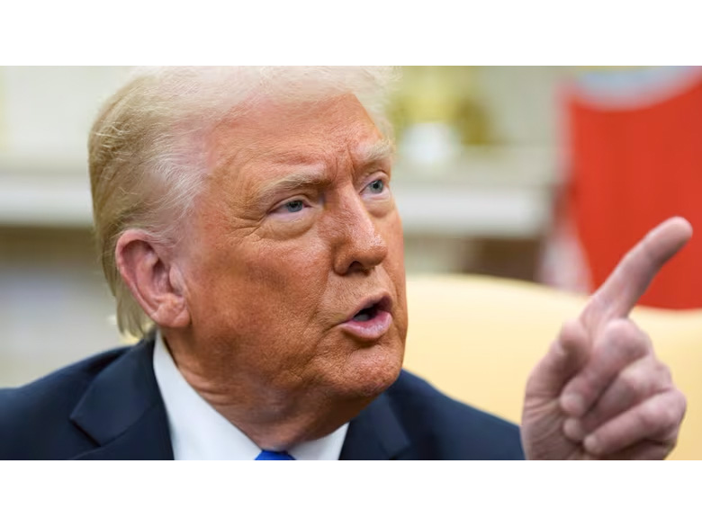 U.S. President Donald Trump speaks during a meeting in the Oval Office on Feb. 11 at the White House in Washington, D.C. (Alex Brandon/The Associated Press)