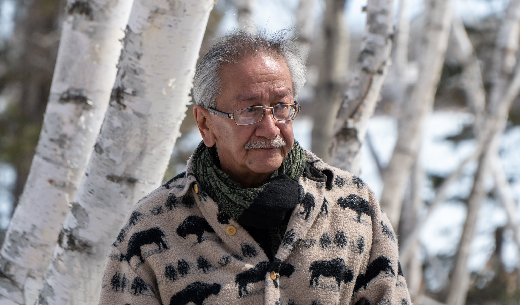 Anthony Blair Dreaver Johnston, Knowledge Keeper with Mistawasis Nêhiyawak. (Photo: Mark Ferguson)
