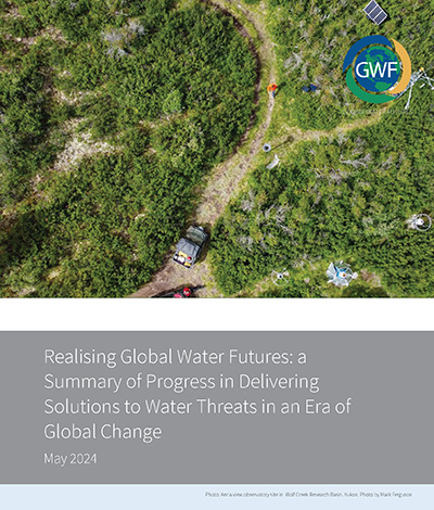Cover of 2024 edition of Realising Global Water Futures briefing book